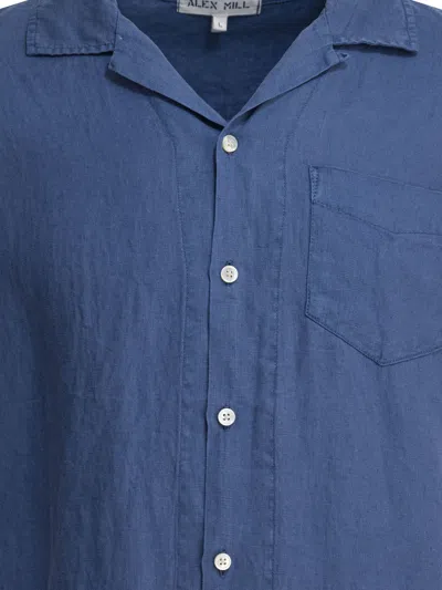 Alex Mill Camp Shirts Light Blue In Blue
