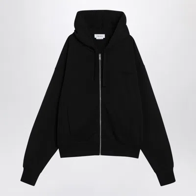 Alexander Mcqueen Zip-up Cotton Hoodie In Black