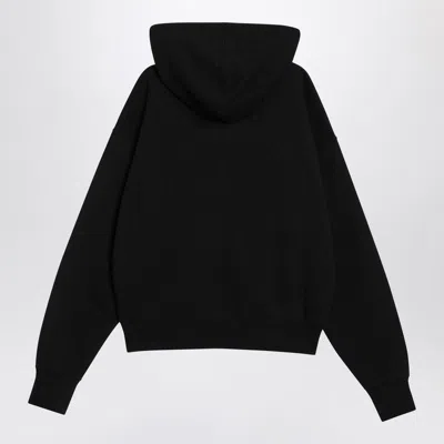Alexander Mcqueen Zip-up Cotton Hoodie In Black