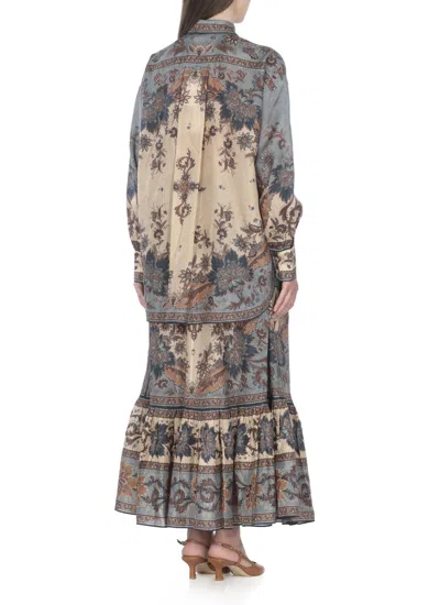 Zimmermann Ascension Manstyle Printed Silk Shirt