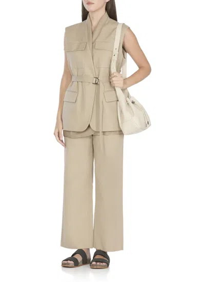 Brunello Cucinelli Vest With Jewel