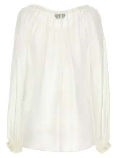Tom Ford Silk Georgette Blouse With Adjustable Drawstring