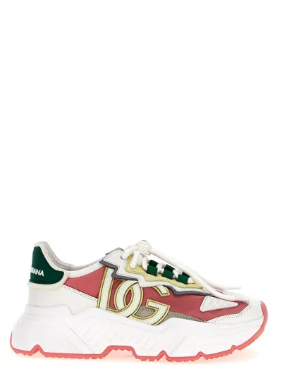 Dolce & Gabbana Masterday Chunky Sole Sneakers In White
