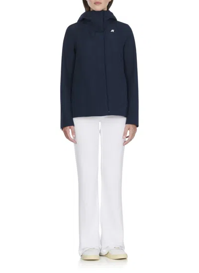 K-way Madalina Bonded Jersey Jacket In Blue