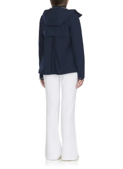 K-way Madalina Bonded Jersey Jacket In Blue