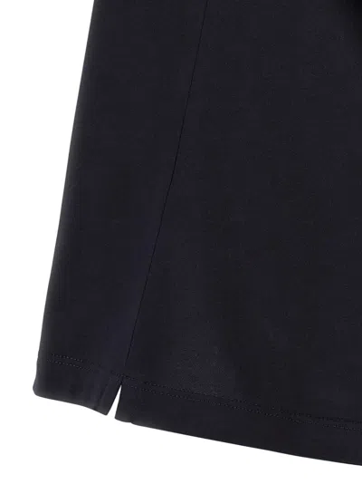 Brunello Cucinelli Graphic Print Crew Neck T-shirt With Side Slits In Black