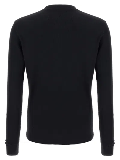 Tom Ford Fine-ribbed Logo Embroidered T-shirt
