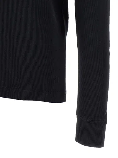 Tom Ford Fine-ribbed Logo Embroidered T-shirt
