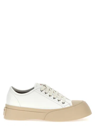 Marni Pablo Nappa Leather Sneakers In White
