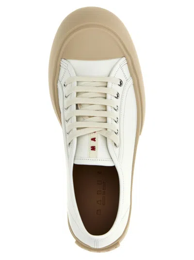 Marni Pablo Nappa Leather Sneakers In White