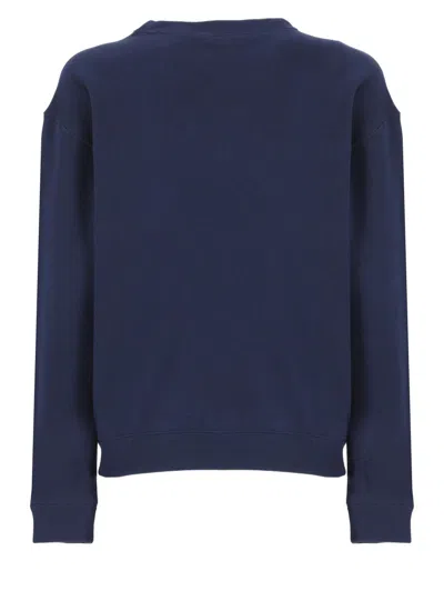 Polo Ralph Lauren Iconic Pony-embroidered Cotton Sweatshirt In Blue