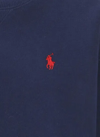 Polo Ralph Lauren Iconic Pony-embroidered Cotton Sweatshirt In Blue