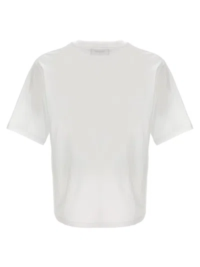 Dsquared2 Solid Color Cool Fit Crew-neck T-shirt With Printed Logo In White