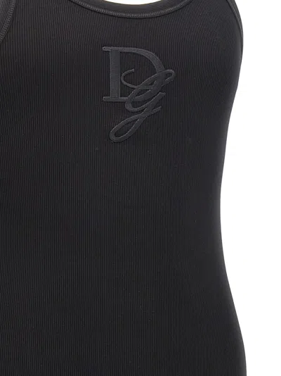 Dolce & Gabbana 'tank Top With Dg Embroidery In Black
