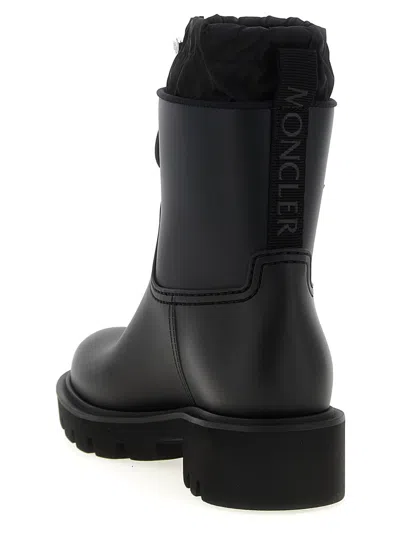 Moncler Boots In Black
