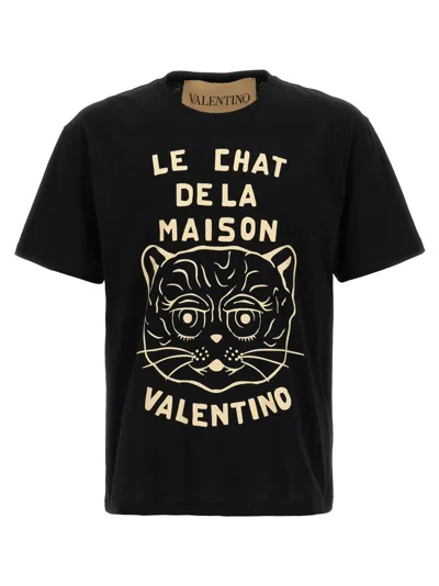 Valentino Garavani T-shirt With Le Chat De La Maison Print