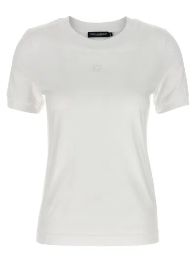 Dolce & Gabbana Embroidered Logo Crew Neck T-shirt