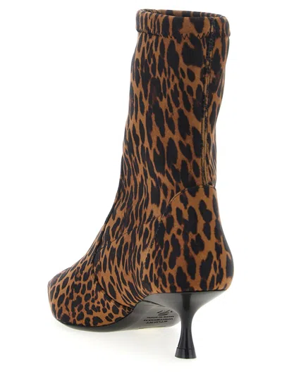 Stuart Weitzman Leopard Print Ankle Boots In Multi