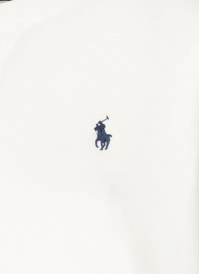 Polo Ralph Lauren Relaxed Fit Eco-conscious Sweatshirt With Subtle Logo In White