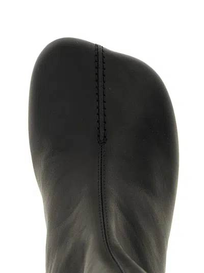 Mm6 Maison Margiela Slip On Knee-high Boots In Black