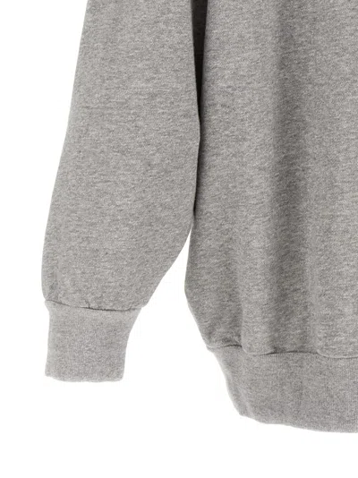Isabel Marant Long-sleeved Hooded Sweater In Gray