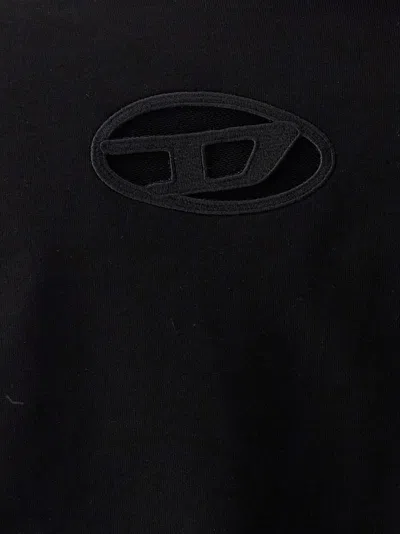 Diesel Cropped Sweatshirt With Distinctive Logo Detail