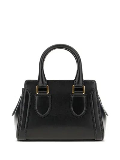 Alexander Mcqueen Birdee Mini Handbag Gold-tone Hardware