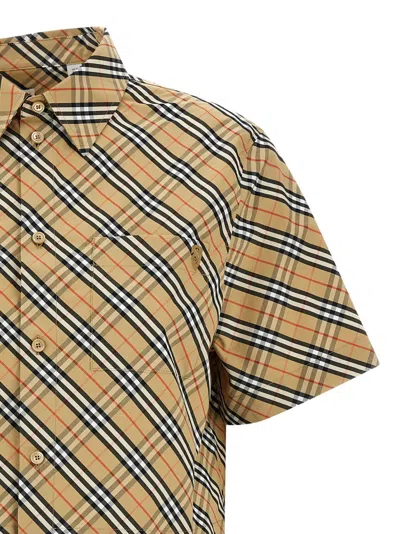 Burberry B Shield' Check Shirt In Brown