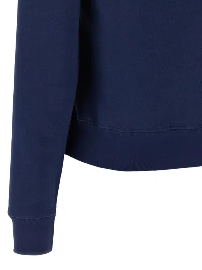 Valentino Cotton Sweatshirt In Blue