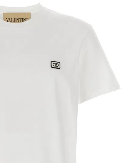 Valentino Vlogo Patch T-shirt With In White