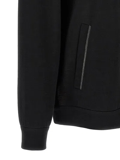 Brunello Cucinelli Women Cotton-silk Sweatshirt Topwear With Jewellery