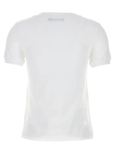 Dolce & Gabbana White Jersey Dg Logo Plate T-shirt