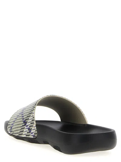 Burberry Beige Dive Check Slides