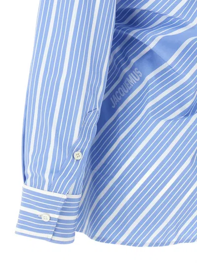Jacquemus La Chemise Pablo Shirt And Blouse Light Blue In Blue