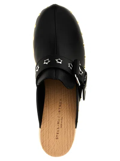 Stella Mccartney Black Slip On Wedge Mules