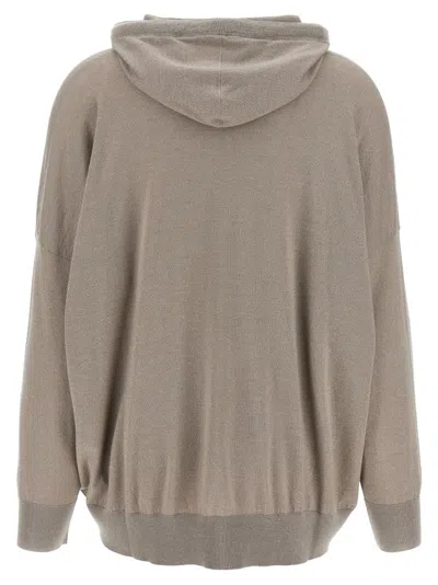 Brunello Cucinelli Beige Sparkling Hoodie
