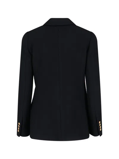 Chloé Double-breasted Black Blazer With Classic Lapel