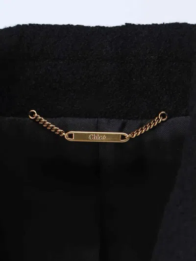 Chloé Double-breasted Black Blazer With Classic Lapel