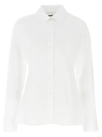 Jacquemus Tailored Shirt With Cut-out Back Detail In White