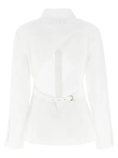 Jacquemus Tailored Shirt With Cut-out Back Detail In White