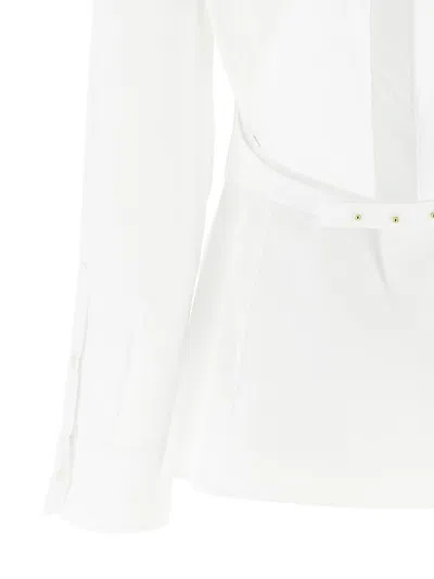 Jacquemus Tailored Shirt With Cut-out Back Detail In White
