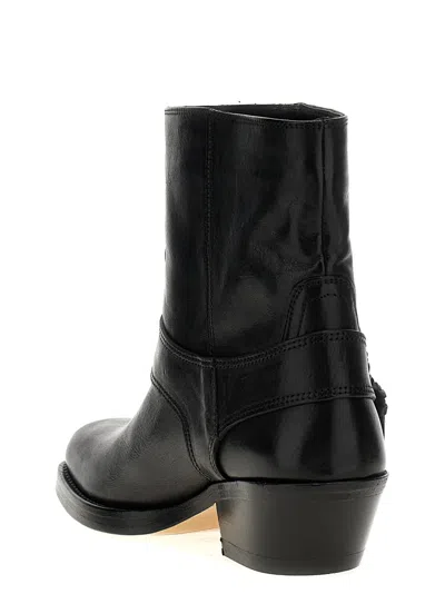 Isabel Marant Akson Gaucho Ankle Boots In Black