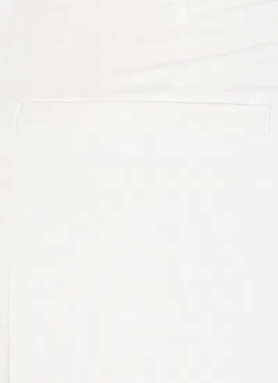 Brunello Cucinelli White Linen Blend Trousers