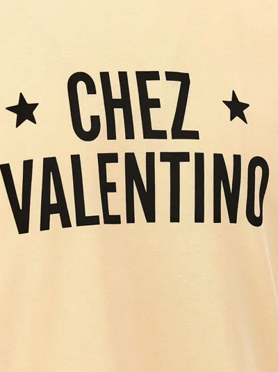 Valentino Sleeve Contrast Graphic Print Crew Neck