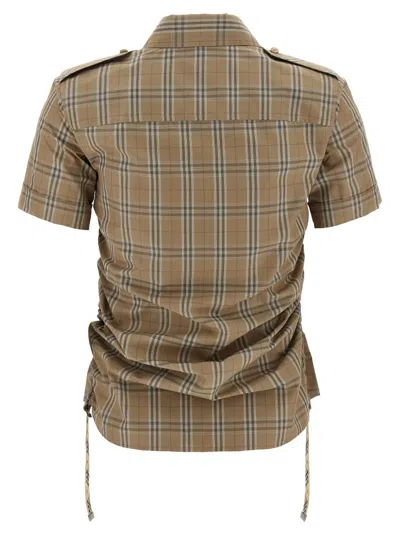 Burberry Camicia In Popeline Ricamato  Donna