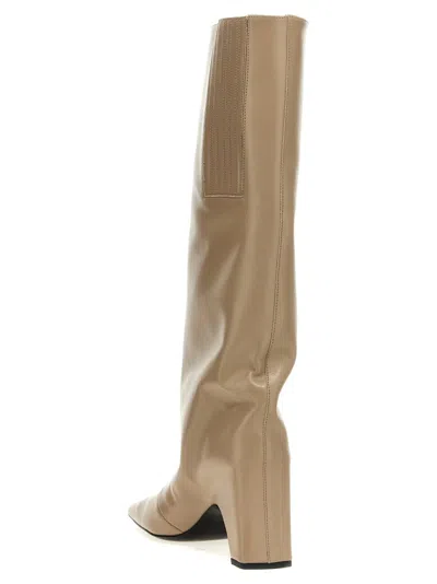Coperni Beige Leather Bridge Boot Women