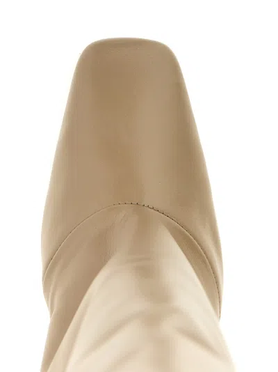 Coperni Beige Leather Bridge Boot Women