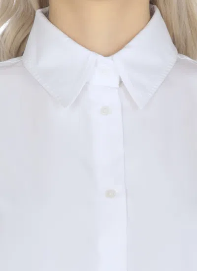 Fabiana Filippi White Cotton Shirt With Structured Collar