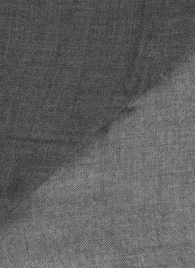 Brunello Cucinelli Colorblock Cashmere And Silk Scarf In Gray