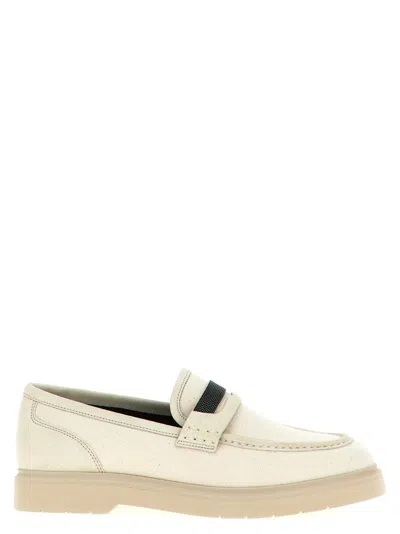 Brunello Cucinelli Beige Monile Loafers